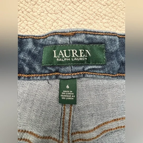 LAUREN RALPH LAUREN Women’s  High-Rise Skinny Jeans - Blue - Size: 6 - Picture 7 of 15